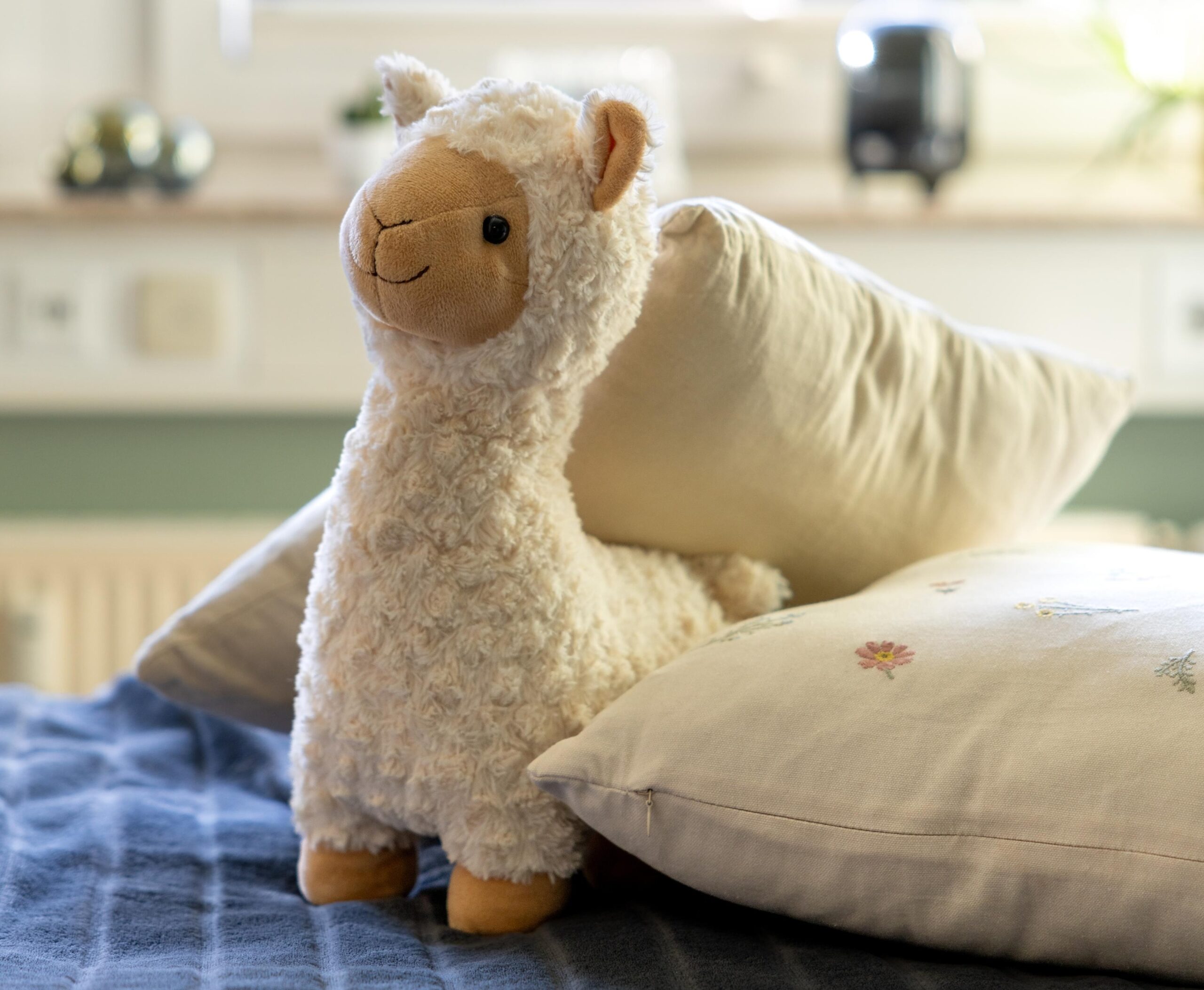 Kuscheltier im Bett in Intensivpflege WG